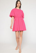 Load image into Gallery viewer, The Max Puff Sleeve Drawstring Dress
