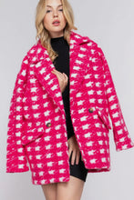 Load image into Gallery viewer, The Mallorie Check Print Boucle Coat
