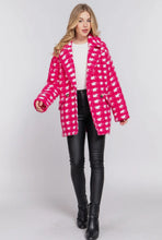 Load image into Gallery viewer, The Mallorie Check Print Boucle Coat
