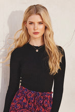 Load image into Gallery viewer, The Danny Back to Basic Ribbed Sweater in Black
