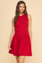 Load image into Gallery viewer, The Abby Sleeveless Drop Waist Dress

