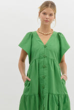 Load image into Gallery viewer, The Sarah Flutter Sleeve Midi Dress
