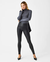 Load image into Gallery viewer, SPANX Black Faux Leather Leggings
