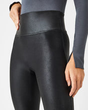 Load image into Gallery viewer, SPANX Black Faux Leather Leggings
