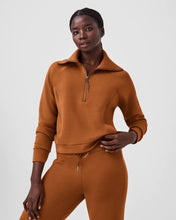 Load image into Gallery viewer, SPANX Air Essentials Half Zip Butter Scotch
