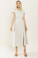 Load image into Gallery viewer, Cynthia Midi Button Up Leather Dress
