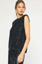 Load image into Gallery viewer, The Sylvia Sequin Sleeveless Blouse
