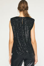 Load image into Gallery viewer, The Sylvia Sequin Sleeveless Blouse
