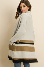 Load image into Gallery viewer, Cozy Multi Stripe Cardigan
