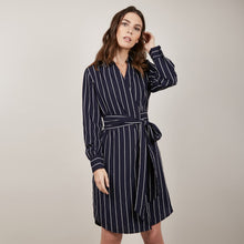 Load image into Gallery viewer, Amy Stripe Wrap Dress

