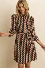 Load image into Gallery viewer, Geometric Shirt Dress
