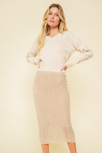 Load image into Gallery viewer, Cable Knit Sweater with Back Tie

