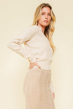 Load image into Gallery viewer, Cable Knit Sweater with Back Tie
