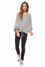 Load image into Gallery viewer, Front Lace Up Sweater
