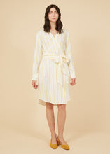Load image into Gallery viewer, Azelle Stripe Wrap Dress
