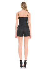 Load image into Gallery viewer, Colorblock Double Front Tie Romper
