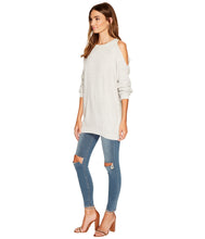 Load image into Gallery viewer, Cold Shoulder Tunic Sweater

