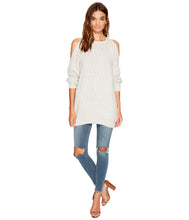 Load image into Gallery viewer, Cold Shoulder Tunic Sweater
