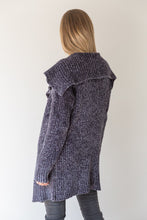 Load image into Gallery viewer, Drape Neck Rib Cardigan
