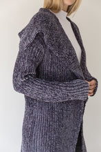 Load image into Gallery viewer, Drape Neck Rib Cardigan
