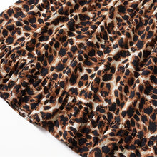 Load image into Gallery viewer, Leopard Ruffle Collar Dress
