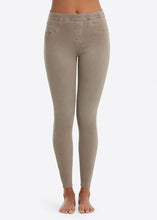 Load image into Gallery viewer, SPANX Earthy Taupe Jeanish Leggings
