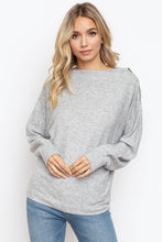 Load image into Gallery viewer, Asymmetrical Zipper Dolman Sweater
