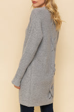 Load image into Gallery viewer, Cross Tie Back Cozy Open Cardigan
