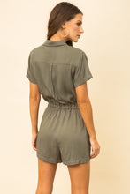 Load image into Gallery viewer, Cinch Waist Utility Romper
