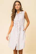 Load image into Gallery viewer, Alea Striped Button Down Dress
