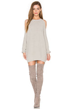 Load image into Gallery viewer, Cold Shoulder Tunic Sweater
