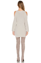 Load image into Gallery viewer, Cold Shoulder Tunic Sweater
