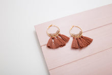 Load image into Gallery viewer, Crystal Spice Tassel Earrings
