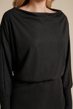 Load image into Gallery viewer, Dolman Sleeve Split Hem Midi Dress
