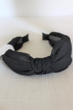 Load image into Gallery viewer, Black Knotted Headband

