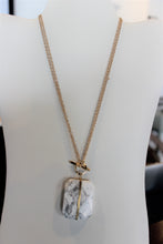 Load image into Gallery viewer, 2 in 1 Howlite Marble Necklace
