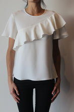 Load image into Gallery viewer, Asymmetrical Ruffle S/S Blouse
