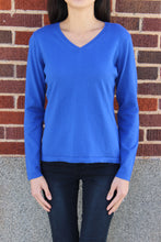 Load image into Gallery viewer, Cotton Cashmere Vneck Sweater
