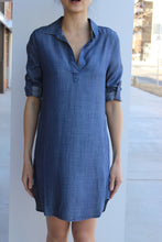 Load image into Gallery viewer, Dark Denim Shift Dress
