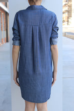 Load image into Gallery viewer, Dark Denim Shift Dress
