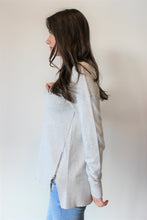 Load image into Gallery viewer, Bottom Side Zipper Scoopneck Sweater
