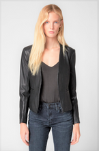 Load image into Gallery viewer, Faux Leather Blazer Jacket
