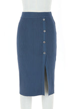 Load image into Gallery viewer, Alessa Midi Skirt with Side Slit
