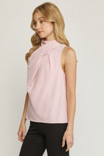 Load image into Gallery viewer, Elisa Drape Neck Blouse in Blush Pink
