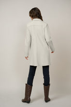 Load image into Gallery viewer, Beige Chevron Structured Open Cardigan
