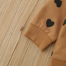 Load image into Gallery viewer, Little Girls Heart Print Top and Pant
