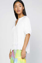 Load image into Gallery viewer, V Split Neck White Blouse
