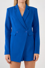 Load image into Gallery viewer, Tuxedo Blazer Romper
