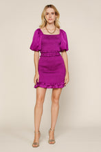 Load image into Gallery viewer, Bubble Sleeve Smocked Dress
