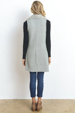 Load image into Gallery viewer, Faux Shearling Vest w/Knit Back
